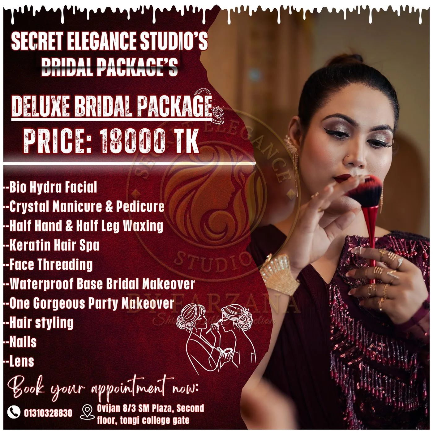Deluxe Bridal Package look